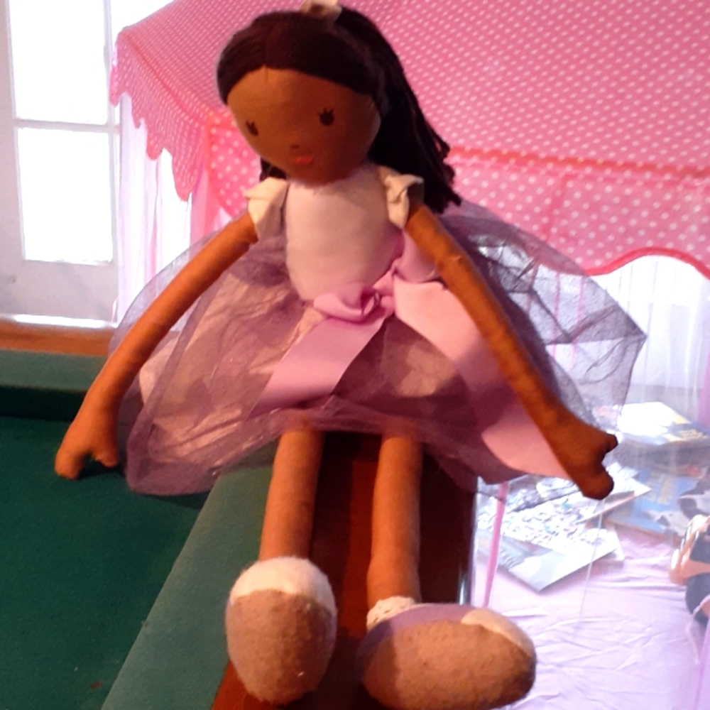 Beautiful princess ballerina of color.